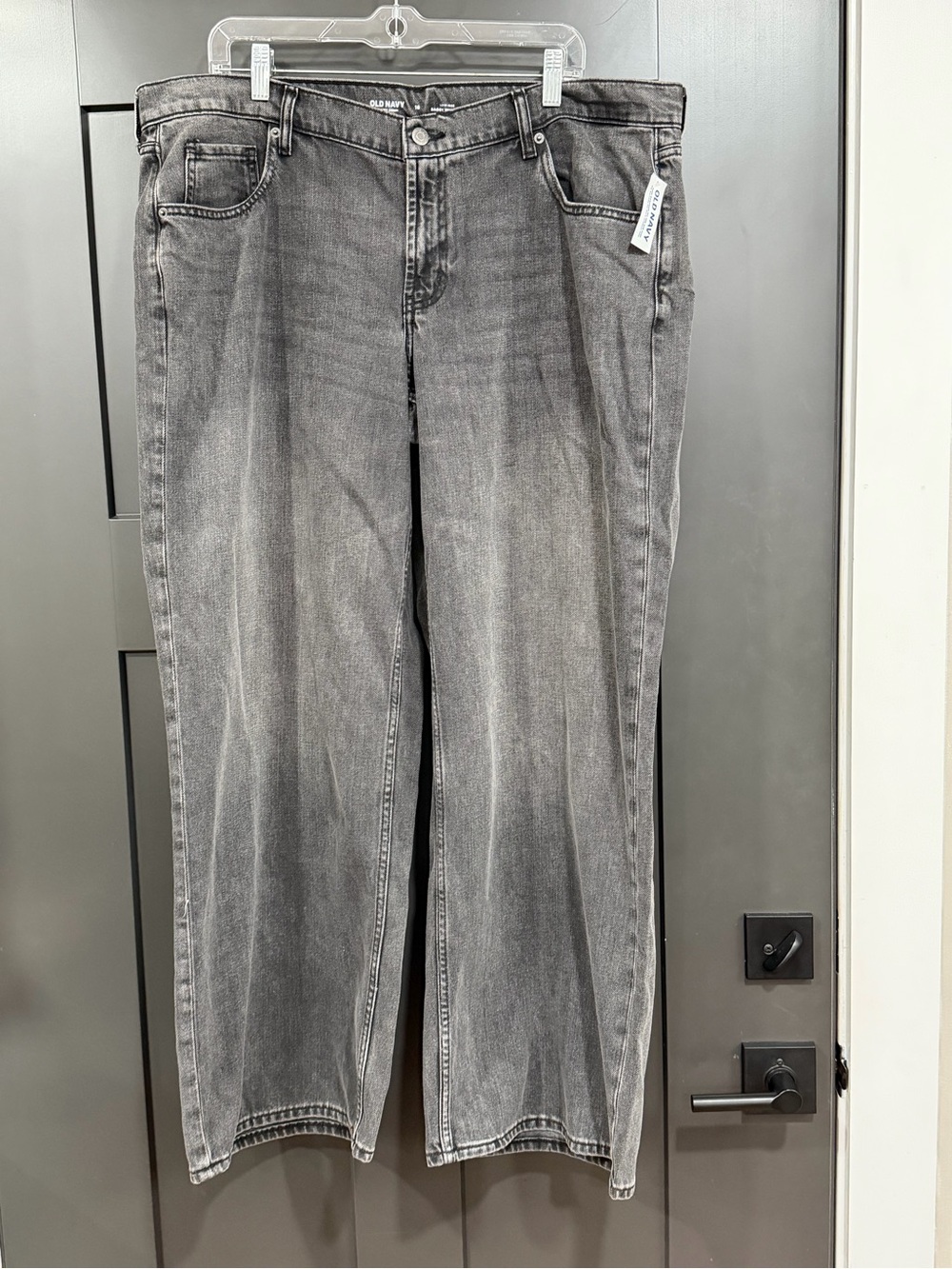 Old Navy Gray Wide Leg Jeans - Faded Black/Gray Wash- NWT